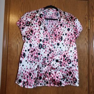 Polka Dot Silky Blouse